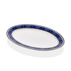 Joy Carmen Blue Banube Büyük Kayık Tabağı