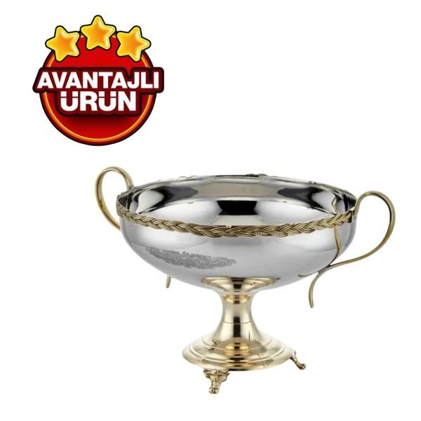 La'medore Black Pearl Halatlı Kulplu Kase 30 Cm