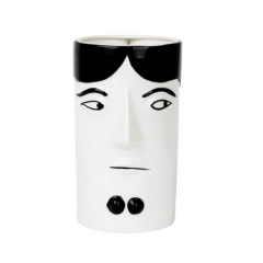 Luckyart Siyah-Beyaz Kadın Suret 19x14x23 Cm