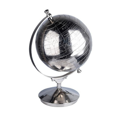 Luckyart Gümüş Dünya Dekor 51 Cm