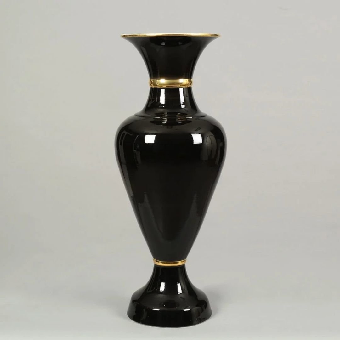 Vitale Elhamra Geniş Vazo Siyah 95 cm