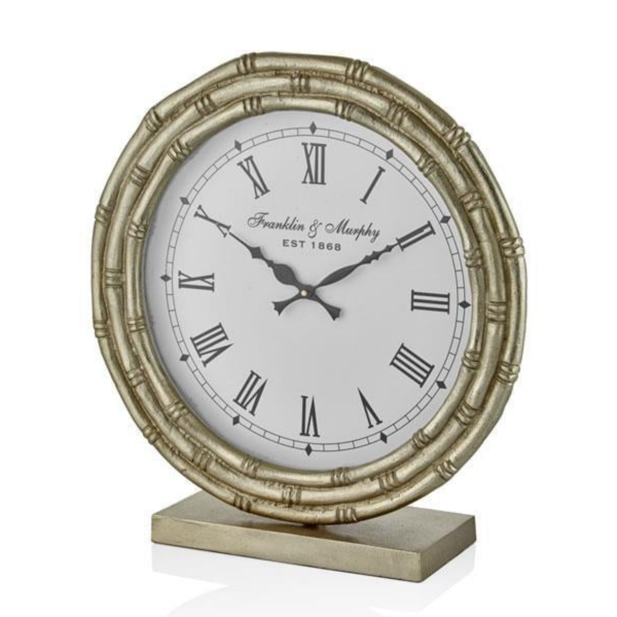 Est Yuvarlak Gold Masa Saati 41x41x43 cm