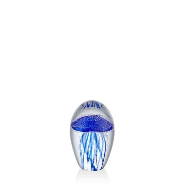 Jellyfish Blue Glass Decor