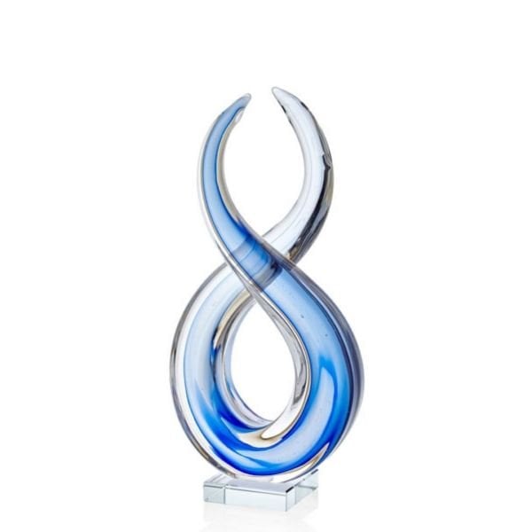 Eight Blue Glass Decor