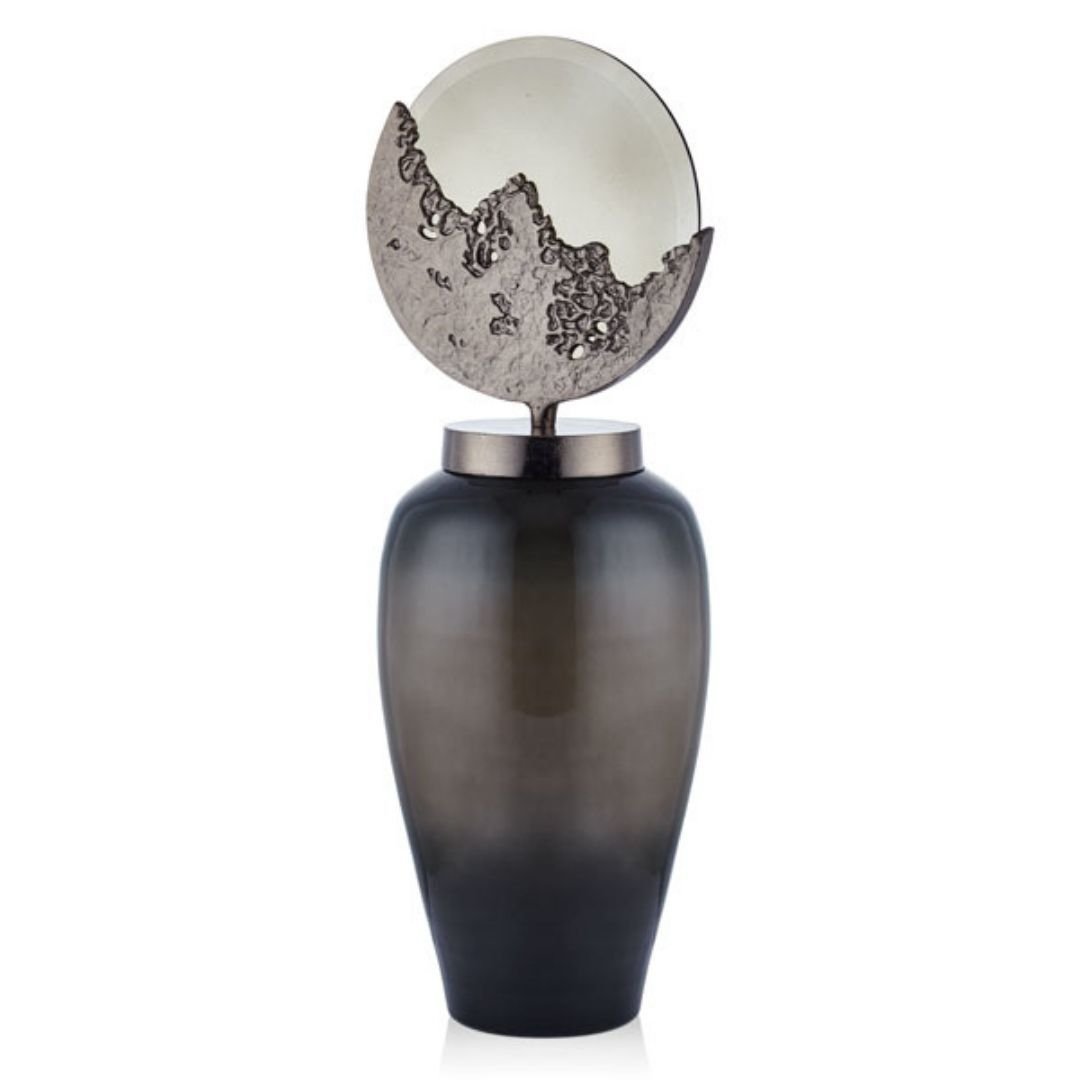 Glass Jar Large Olive Green