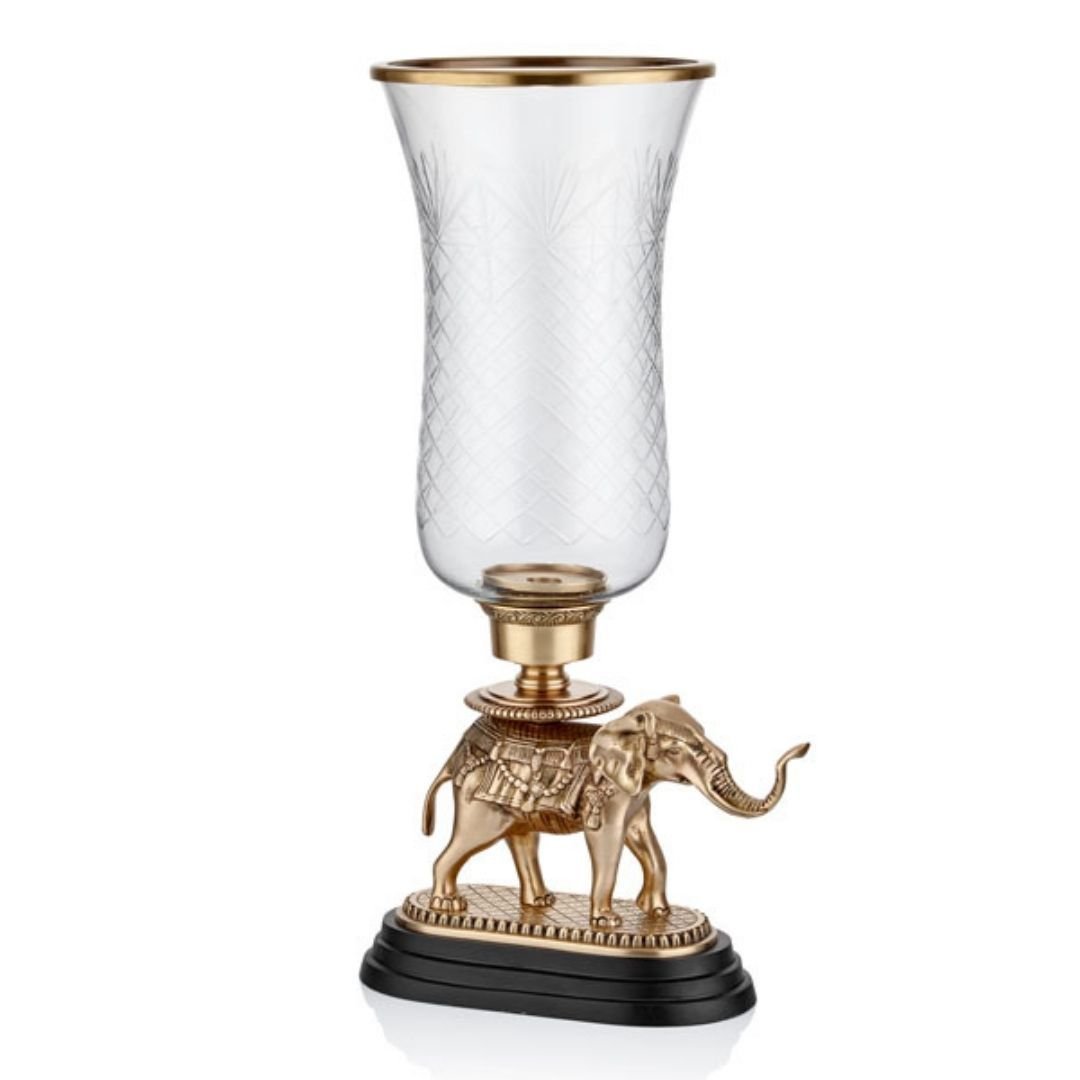 Lamedore Fil Desenli Eskitme Dekoratif Cam Vazo 24x30.5x61 CM