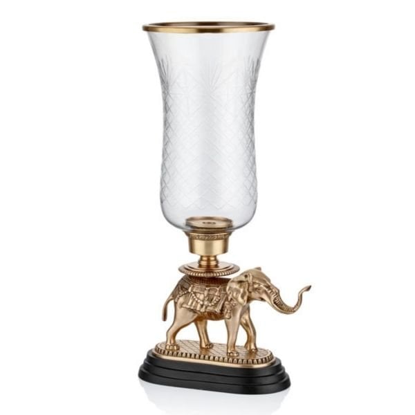 Lamedore Fil Desenli Eskitme Dekoratif Cam Vazo 24x30.5x61 CM