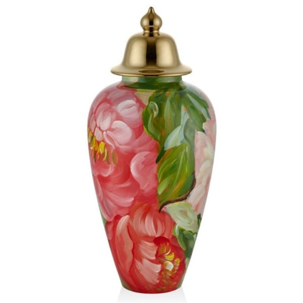 Lamedore Sakayık Desenli Kapaklı Küp