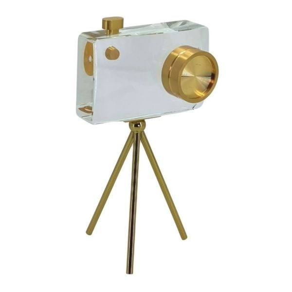 Dekoratif Kristal Ayaklı  Fotoğraf Makinası Küçük Boy