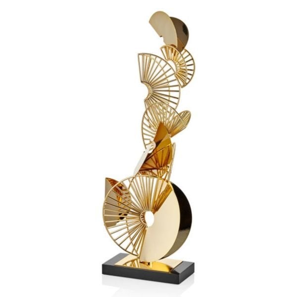 Lamedore Slıces Dekoratif Obje Altın Renk 30 x 26x 60 cm