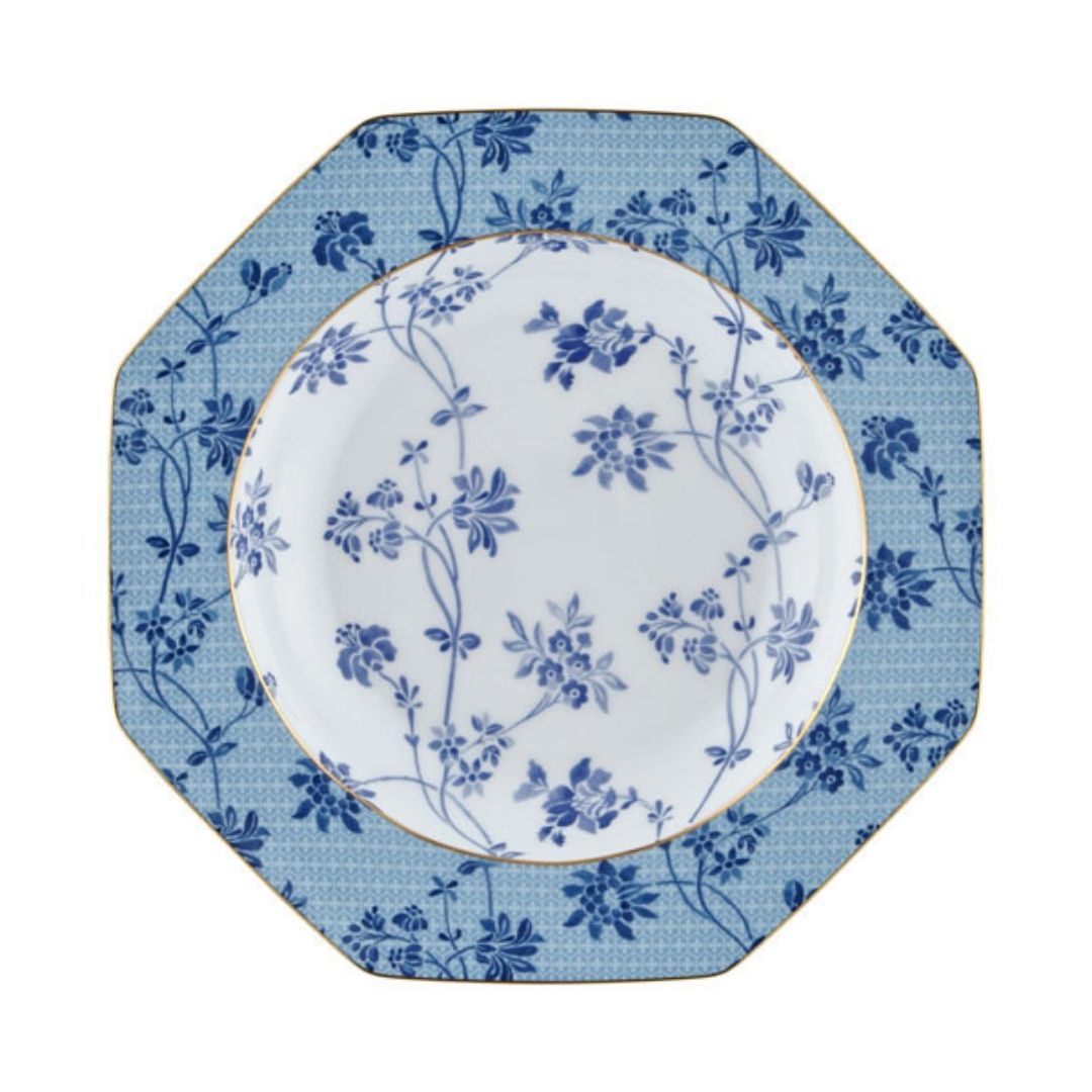 Tea Delight Soup Plate Regency Damask Blue (Yemek Tabağı 21,5 cm )