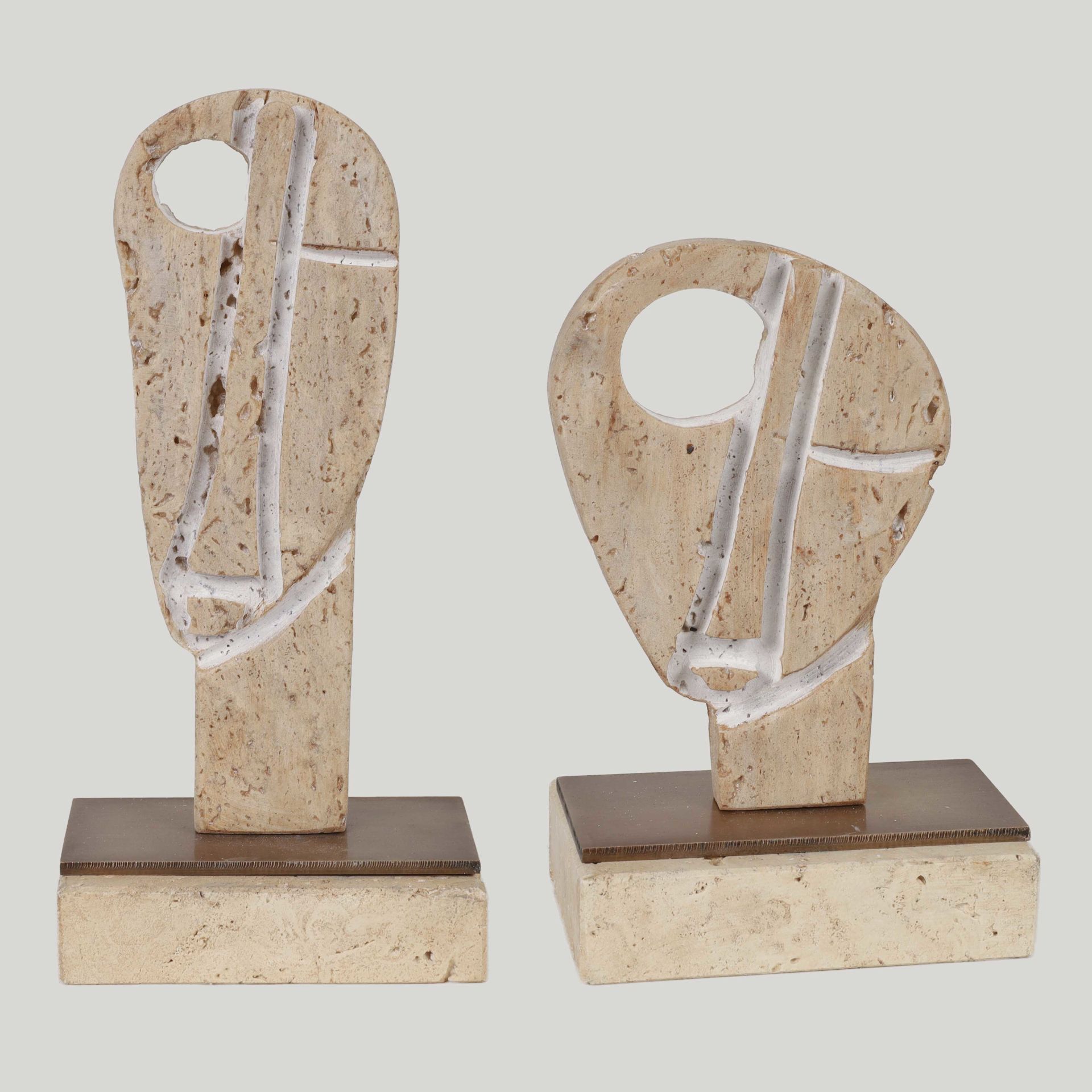 Traverten Yüz  Dekor Set