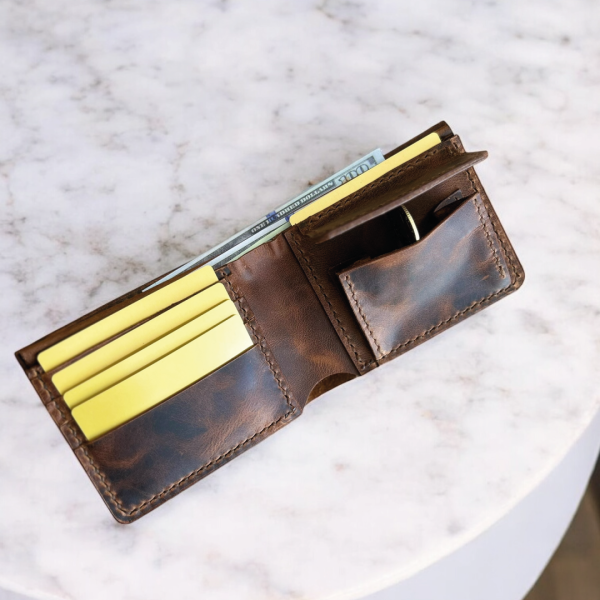 Boldra | Çift Nakit Bölmeli Cüzdan - Taba