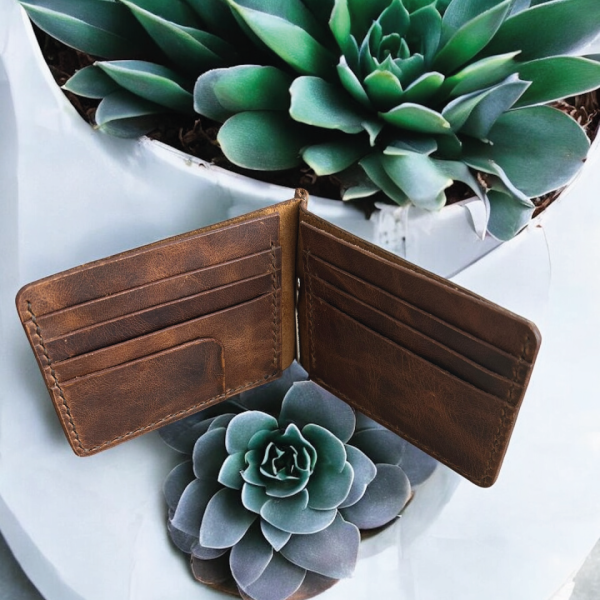 Clipo | Nakit Para Klipsli Cüzdan - Taba