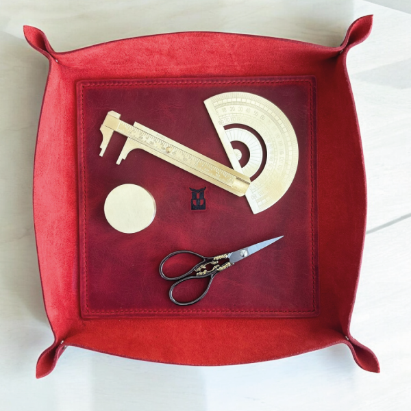 Catchbowl | Deri Organizer - Kırmızı