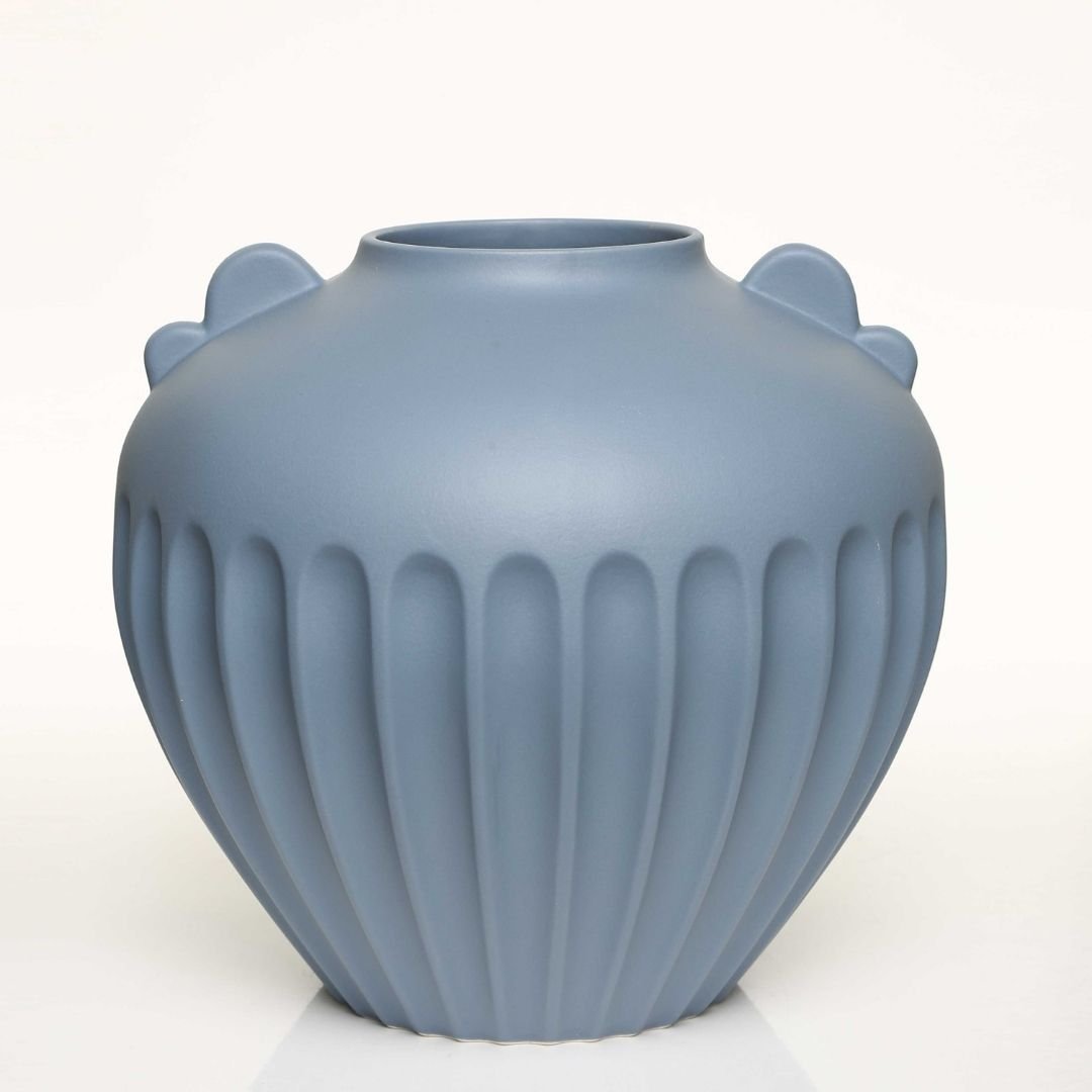 Vitale AntıQue Mavi Vazo Kısa 24 cm