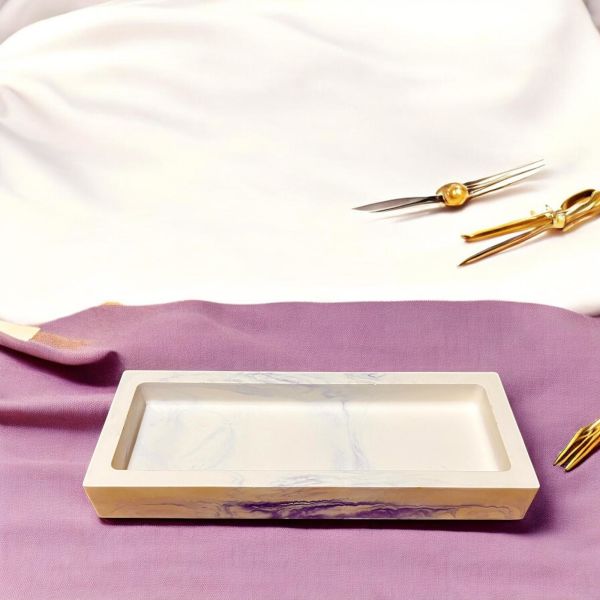 Marvella - Denfix Dekoratif Tepsi | Mor