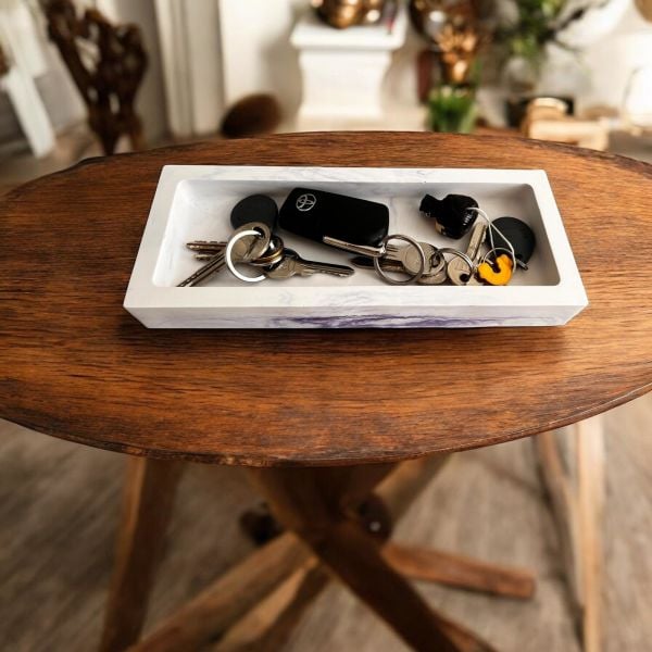 Marvella - Denfix Dekoratif Tepsi | Mor