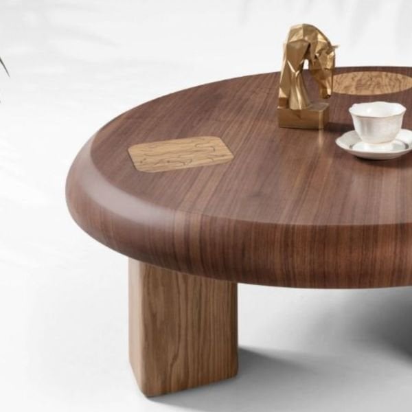 Yuvarlak Orta Sehpa Roma Ceviz