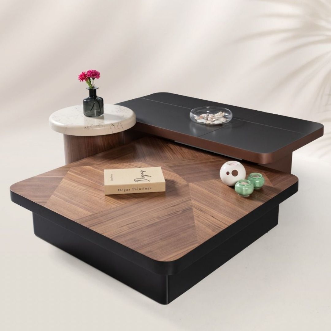 Orta Sehpa Valentino Siyah 3 lu