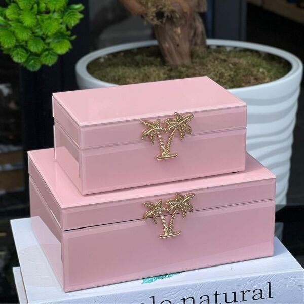 Cam Palmiye 2 li Kutu Seti