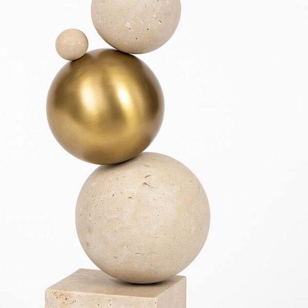 Traverten 3lü Top Dekor