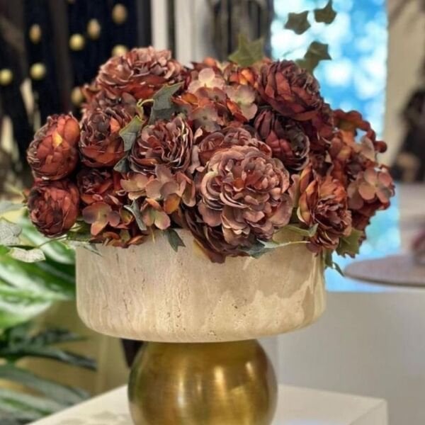 Traverten Büyük Boy Vazo