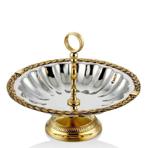 Lamedore Black Pearl Halatlı  Sunum Tabak