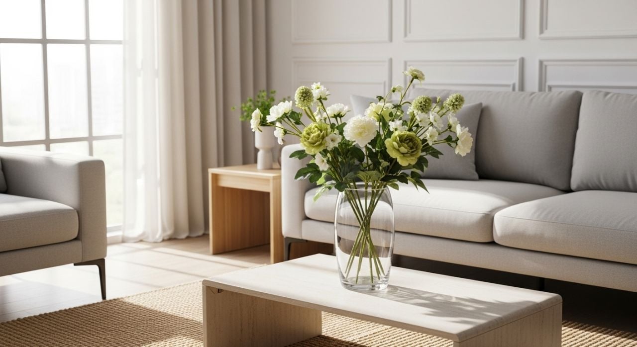Yapay Çiçeklerle Ev Dekorasyonunda Doğal Dokunuşlar