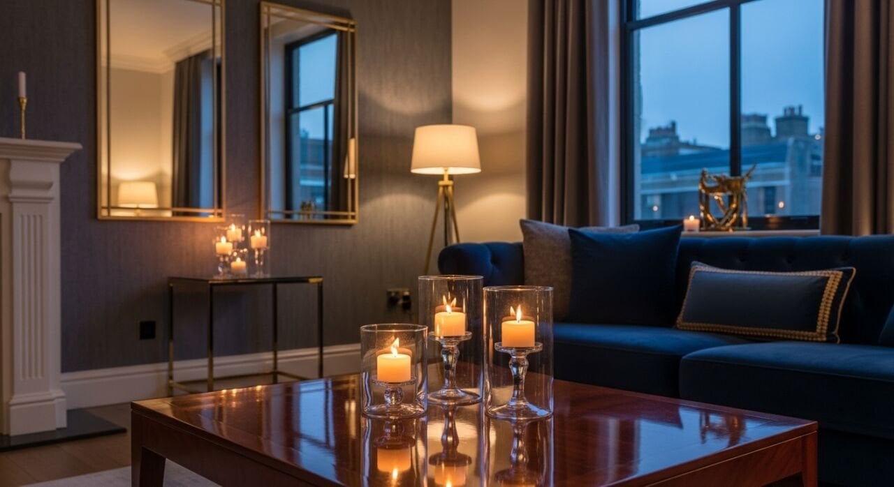 Sıcak Atmosferler: Ev Dekorasyonunda Mum ve Işık Oyunları