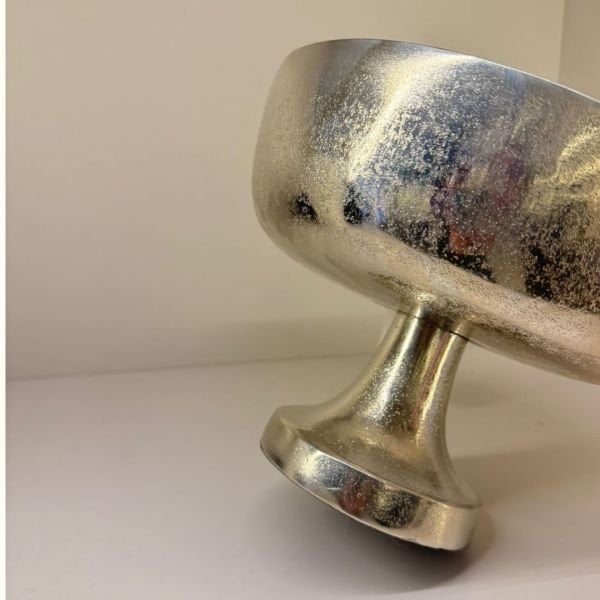 Gümüş Ayaklı Dekoratif Kase 24 cm