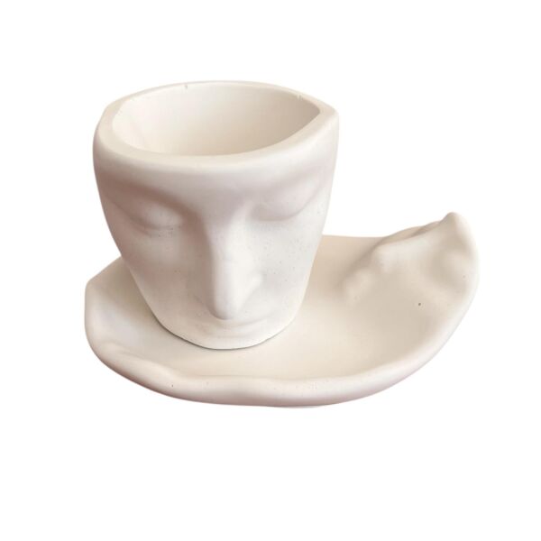 Denfix İnsan Suretli Bardak | Sıcak Beyaz