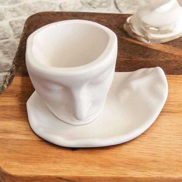 Denfix İnsan Suretli Bardak | Sıcak Beyaz