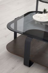 Royal Kare Orta Sehpa (CEVİZ)