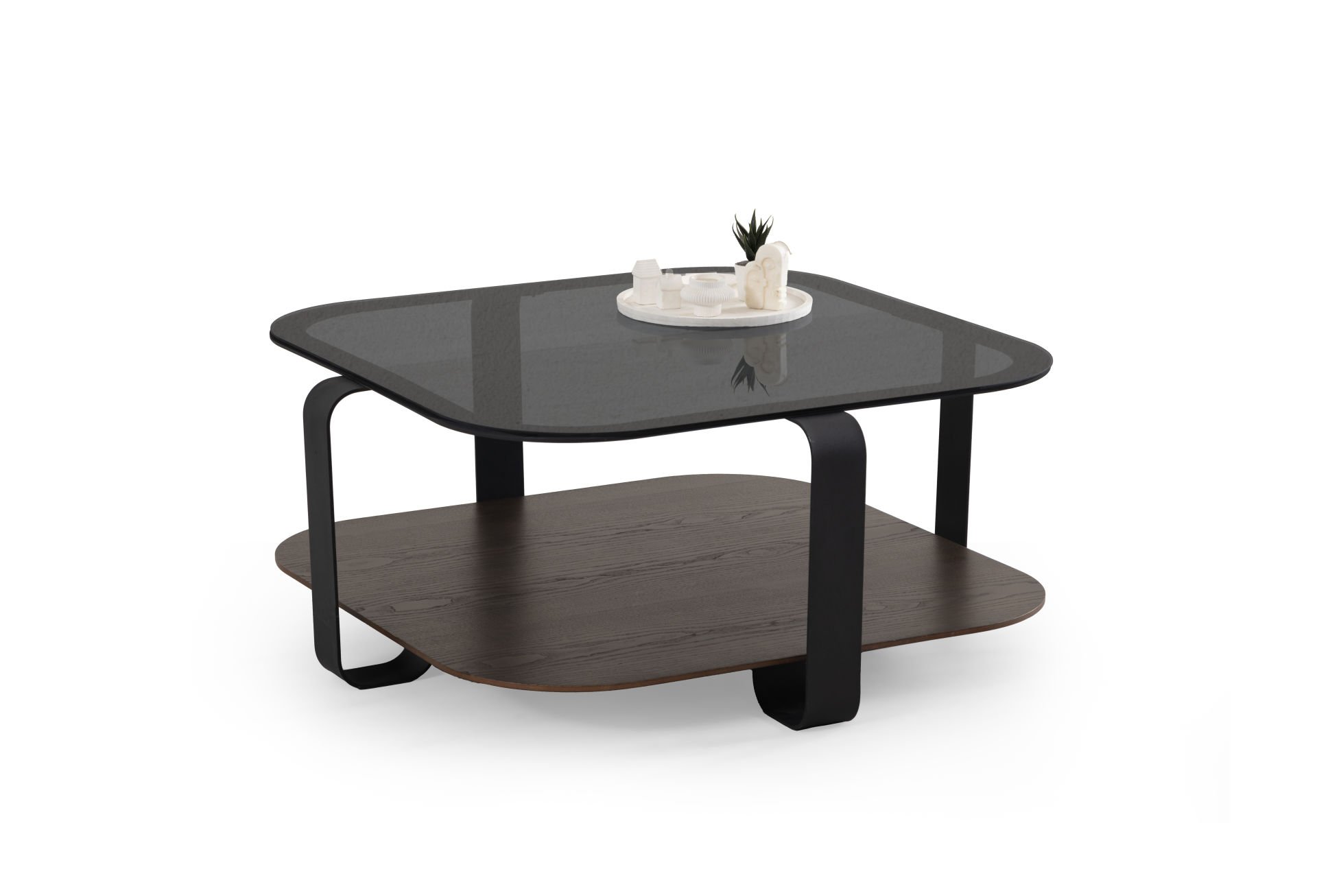 Royal Kare Orta Sehpa (CEVİZ)