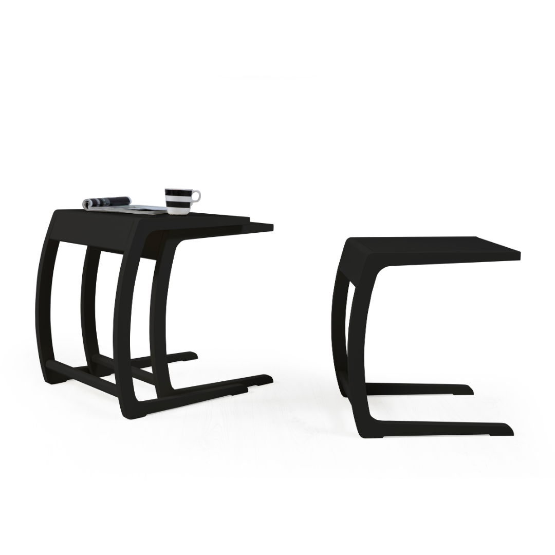 Prada Siyah Zigon Sehpa