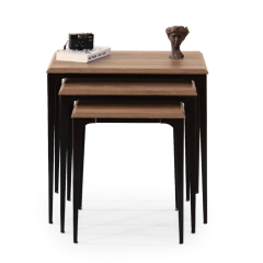 Santos Siyah Ceviz Zigon Sehpa