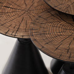 Oldies Siyah Zigon Sehpa