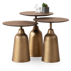 Zen Tagle Brass Zigon Sehpa