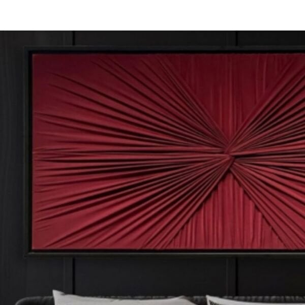 Ukyco El Yapımı Kumaş Tablo Bordo