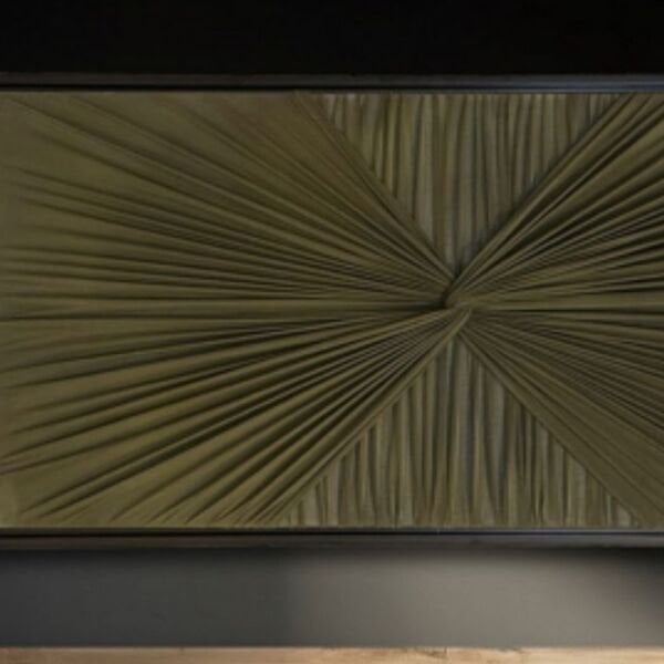 Ukyco El Yapmı Kumaş Tablo Haki Yeşil