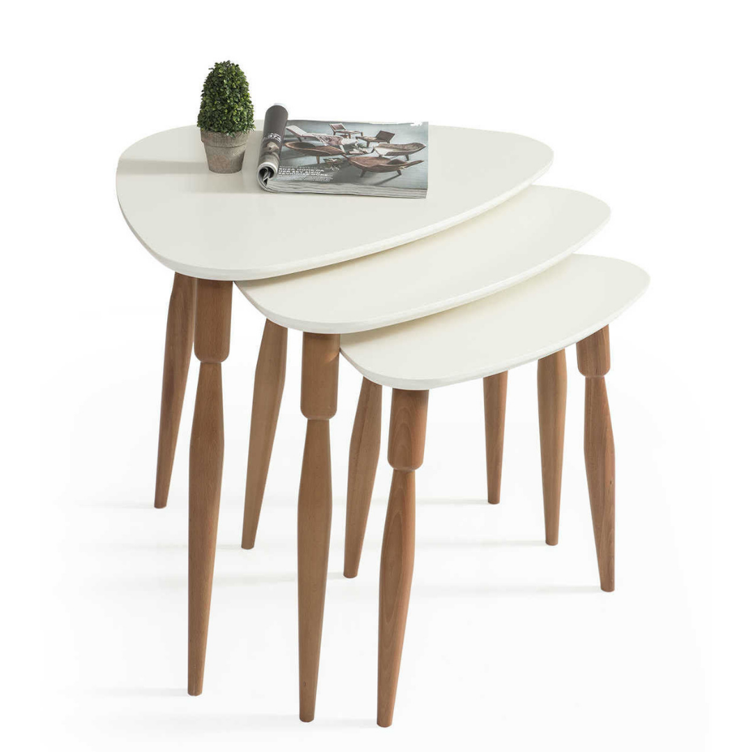 Ege Ekru Zigon Sehpa