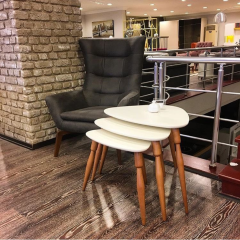 Ege Ekru Zigon Sehpa