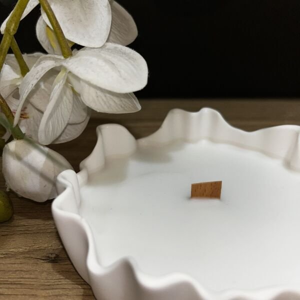 Küçük Yuvarlak Dalgalı Dekoratif Mum