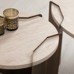 Molly Orta Sehpa Traverten