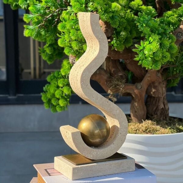 Traverten S Dekor Gold Eskitme