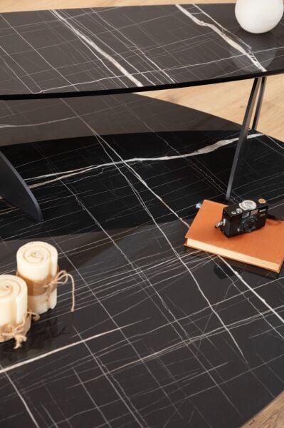 Solid Siyah  Orta Sehpa