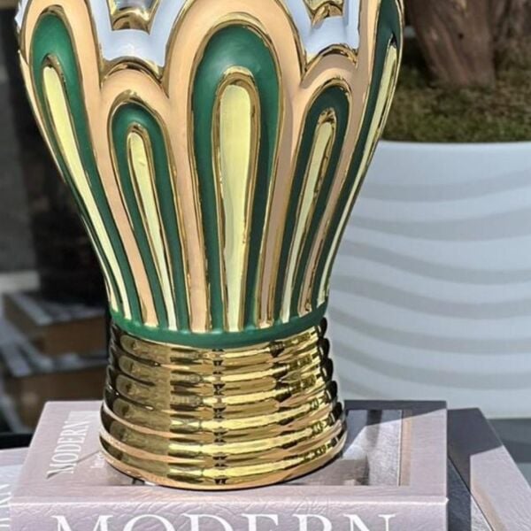 Rainbow Seramik Yeşil Küçük Boy Vazo