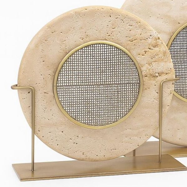 Traverten  2 li  Hasır Disk  Dekor