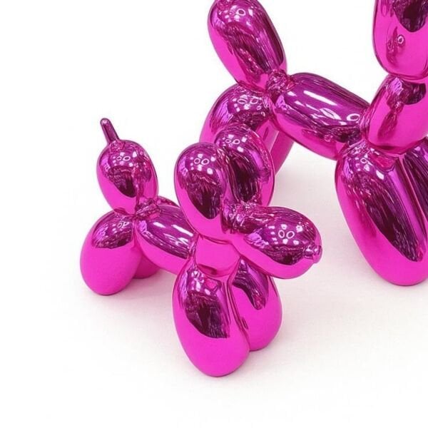 Balon Köpek İthal Kaws 2 li Parlak Fuşya